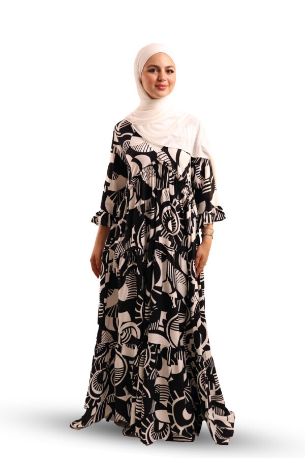 Dress black &white - Image 4