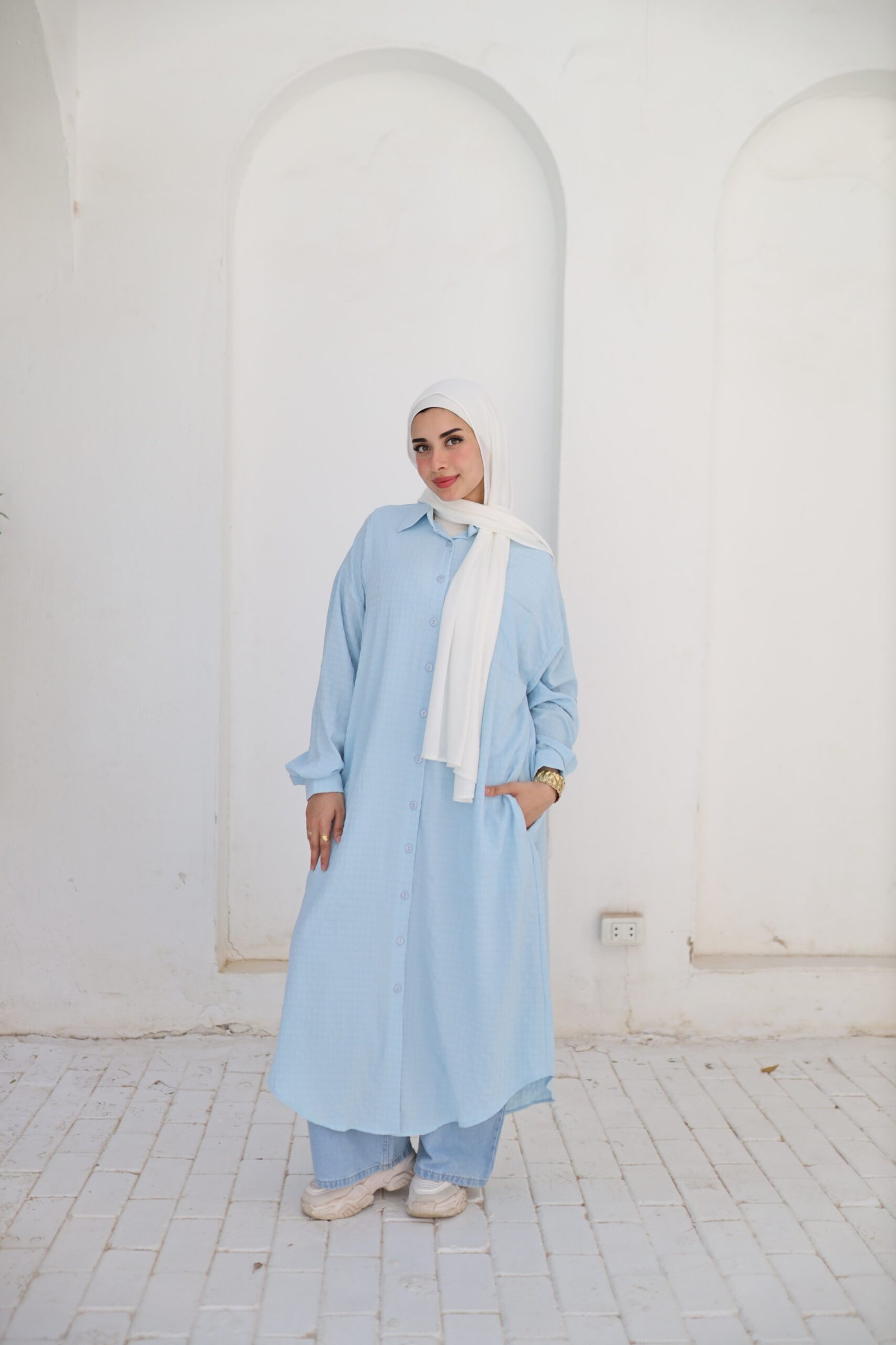 Button-Down Tunic Shirt - Image 5