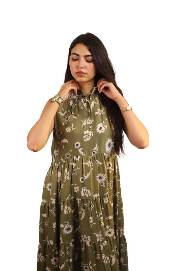 Flower-Patterned Dress