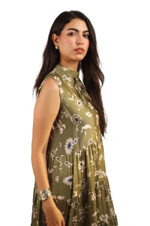 Flower-Patterned Dress - Image 3
