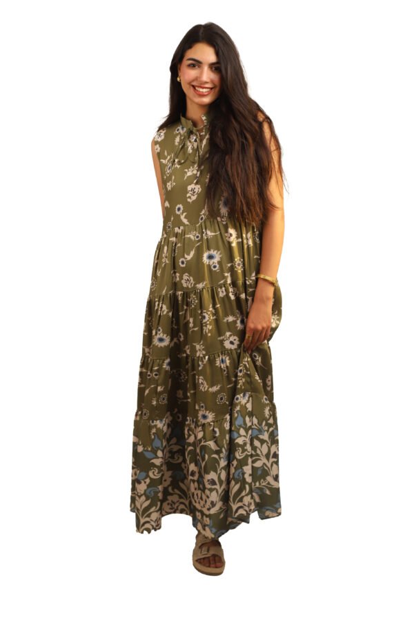 Flower-Patterned Dress - Image 2