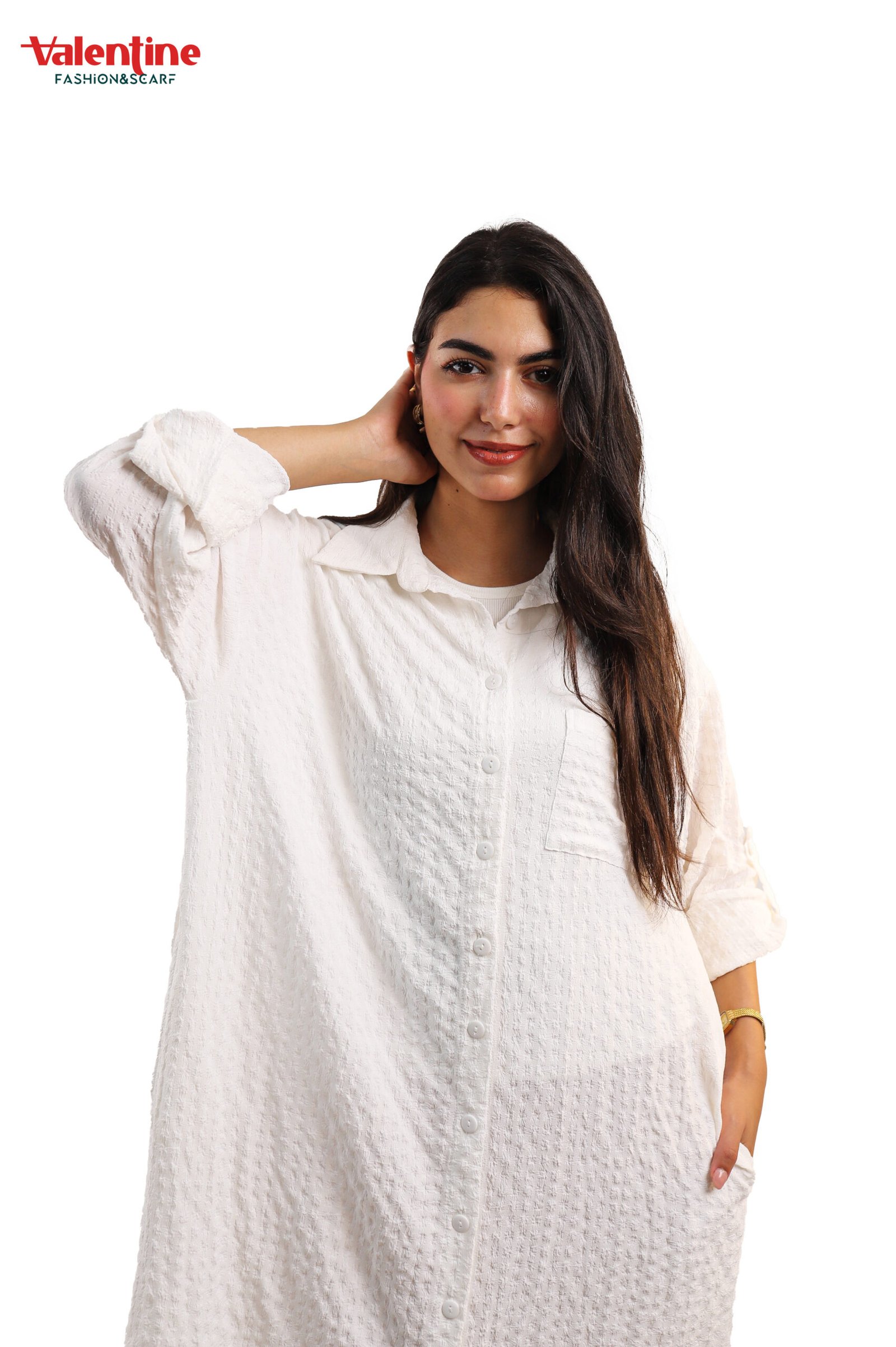 Button-Down Tunic Shirt - Image 3