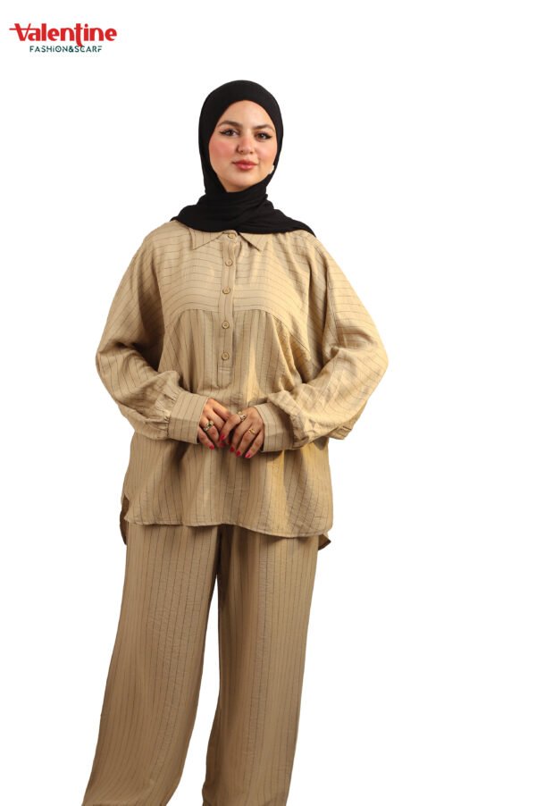 striped linen suit - Image 4