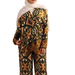 Printed Modest Two-Piece Set