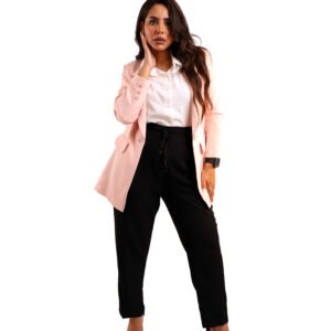 Long blazer & Wide leg pants